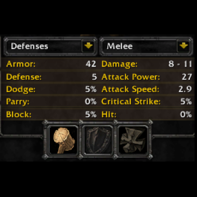 WoW Character Stats Classic Addon