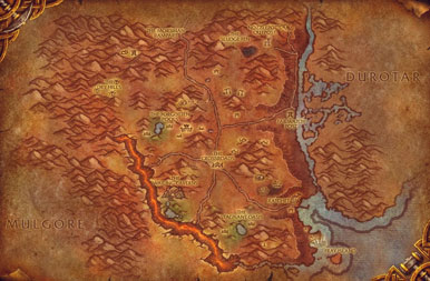 WoW Classic SoD Barrens Map