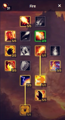 Fire Mage Build Talent in Phase 2