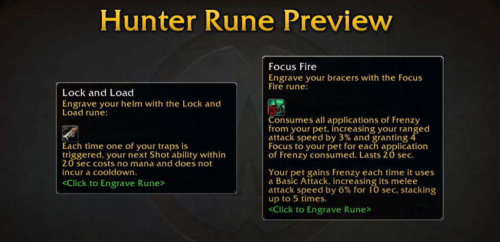 SoD Phase 3 Hunter Rune Preview