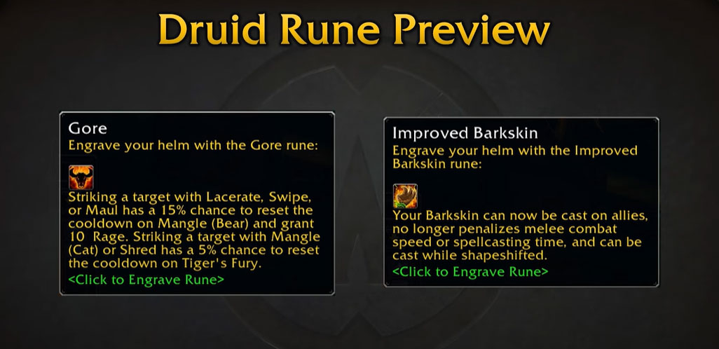 SoD Phase 3 Druid Rune Preview