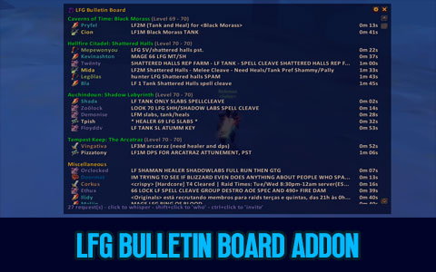 Season of Discovery Must Have Addon - LFG Bulletin Board