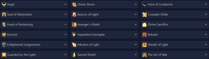 Season of Discovery Paladin All Runes