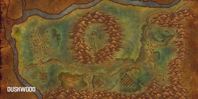 Season of Discovery Duskwood Map